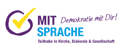 Logo des Projekts Mit Sprache - Teilhabe in Kirche, Diakonie & Gesellschaft